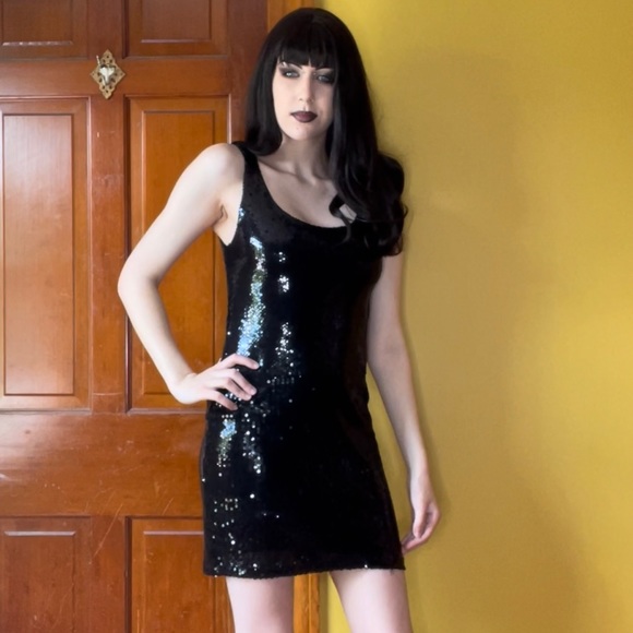 Black Sequin Dress - Picture 7 of 16